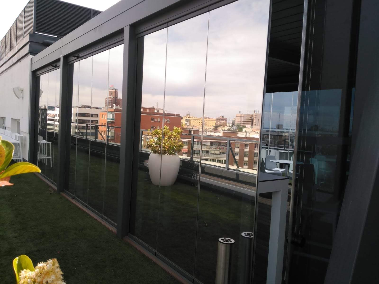 diseño de cortinas de cristal